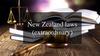 New Zealand laws (extraordinary)