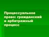 Процессуальное право: гражданский и арбитражный процесс
