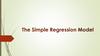 The Simple Regression Model