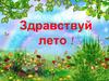 Викторина "Здравствуй лето"
