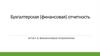 Бухгалтерская (финансовая) отчетность. Отчет о финансовых результатах. Лекция 3