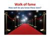Walk of fame