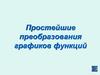 Простейшие преобразования графиков функций