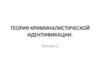 Теория криминалистической идентификации