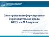 Электронная информационно-образовательная среда