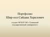 Портфолио Шир-оол Сайдаш Хереловича