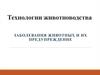 Технологии животноводства. Заболевания животных и их предупреждение