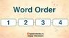 Word order