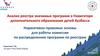 Анализ реестра значимых программ в Навигаторе дополнительного образования детей Кузбасса