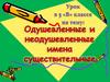 Одушевленные и неодушевленные имена существительные