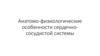 Анатомо-физиологические особенности сердечно-сосудистой системы