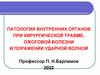 Патология внутренних органов при хирургической травме, ожоговой болезни и поражении ударной волной
