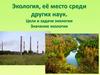 Экология, её место среди других наук