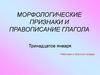 Морфологические признаки и правописание глагола