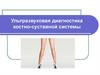 Ультразвуковая диагностика костно-суставной системы