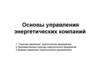 Основы управления энергетических компаний