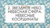Звездное небо. Небесная сфера. Небесные координаты
