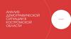 Анализ демографической ситуации в костромской области 2010-2019