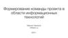 Формирование команды проекта в области информационных технологий