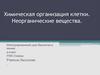Химическая организация клетки. Неорганические вещества