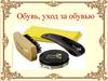 Обувь, уход за обувью