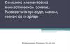 Комплекс элементов на гимнастическом бревне