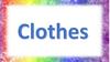 Clothes flash cards with def