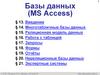 Базы данных (MS Access)