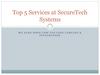 Top 5 Services at SecureTech Systems