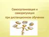 Самоорганизация и саморегуляция при дистанционном обучении
