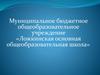 Муниципальное бюджетное общеобразовательное учреждение Ложкинская основная общеобразовательная школа