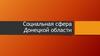 Социальная сфера Донецкой области