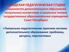 Театрально-педагогические практики системы дополнительного образования: проблемы, ресурсы, перспективы