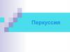 Перкуссия (лат. реrcussio – удар, выстукивание)