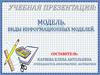 Модель. Виды информационных моделей,