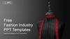 Free Fashion Industry PPT Templates