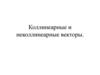 Коллинеарные и неколлинеарные векторы. Разложение вектора по неколлинеарным векторам