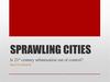 Sprawling cities