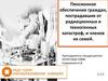 Пенсионное обеспечение граждан, пострадавших от радиационных и техногенных катастроф, и членов их семей