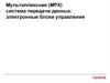 Мультиплексная (MPX) система передачи данных: электронные блоки управления
