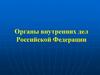Органы внутренних дел Российской Федерации