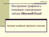 Построение графиков с помощью электронных таблиц Microsoft Excel