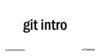 Git intro