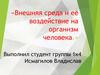 Внешняя среда и её воздействие на организм человека