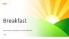 Breakfast. Vocabulary