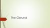 The Gerund