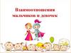 Взаимоотношения мальчиков и девочек
