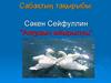 Сабақтың тақырыбы: Сәкен Сейфуллин “Аққудың айырылуы”