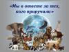 Мы в ответе за тех, кого приручили