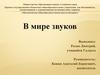 В мире звуков. 5 класс